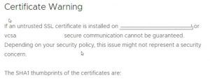 vcenter certificate