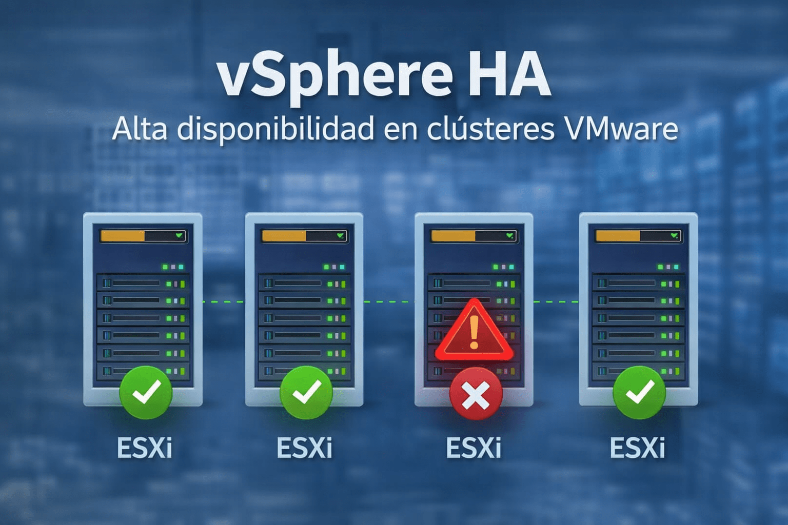 vSphere HA: cómo funciona realmente la alta disponibilidad en clústeres VMware